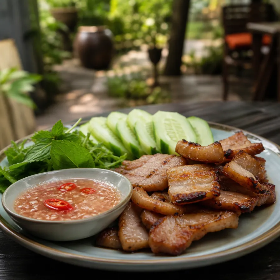 Vú heo tươi sốt chao