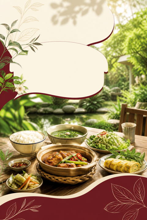Cơm trưa vườn xanh