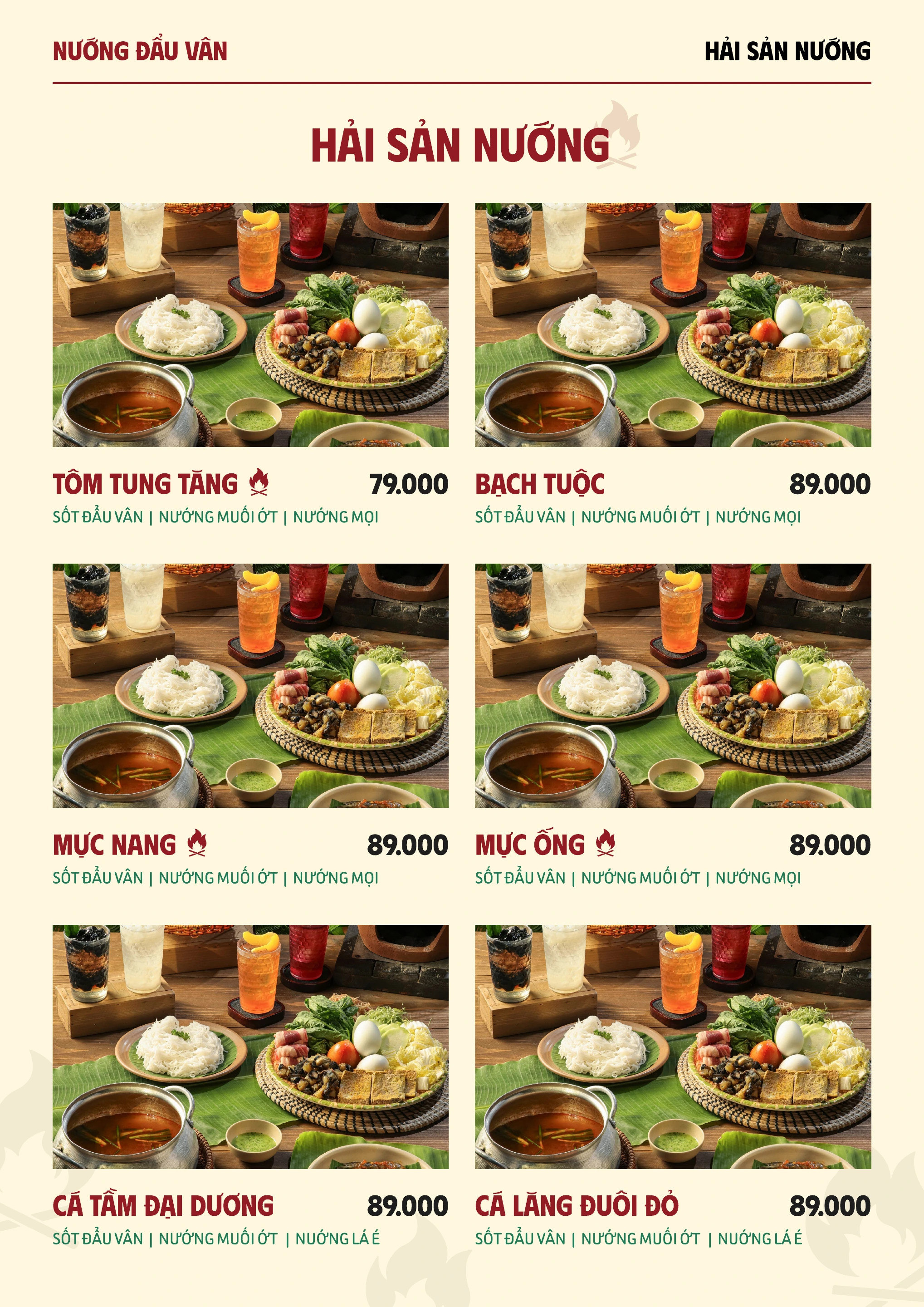 Menu Nướng Đẩu Vân — trang 7