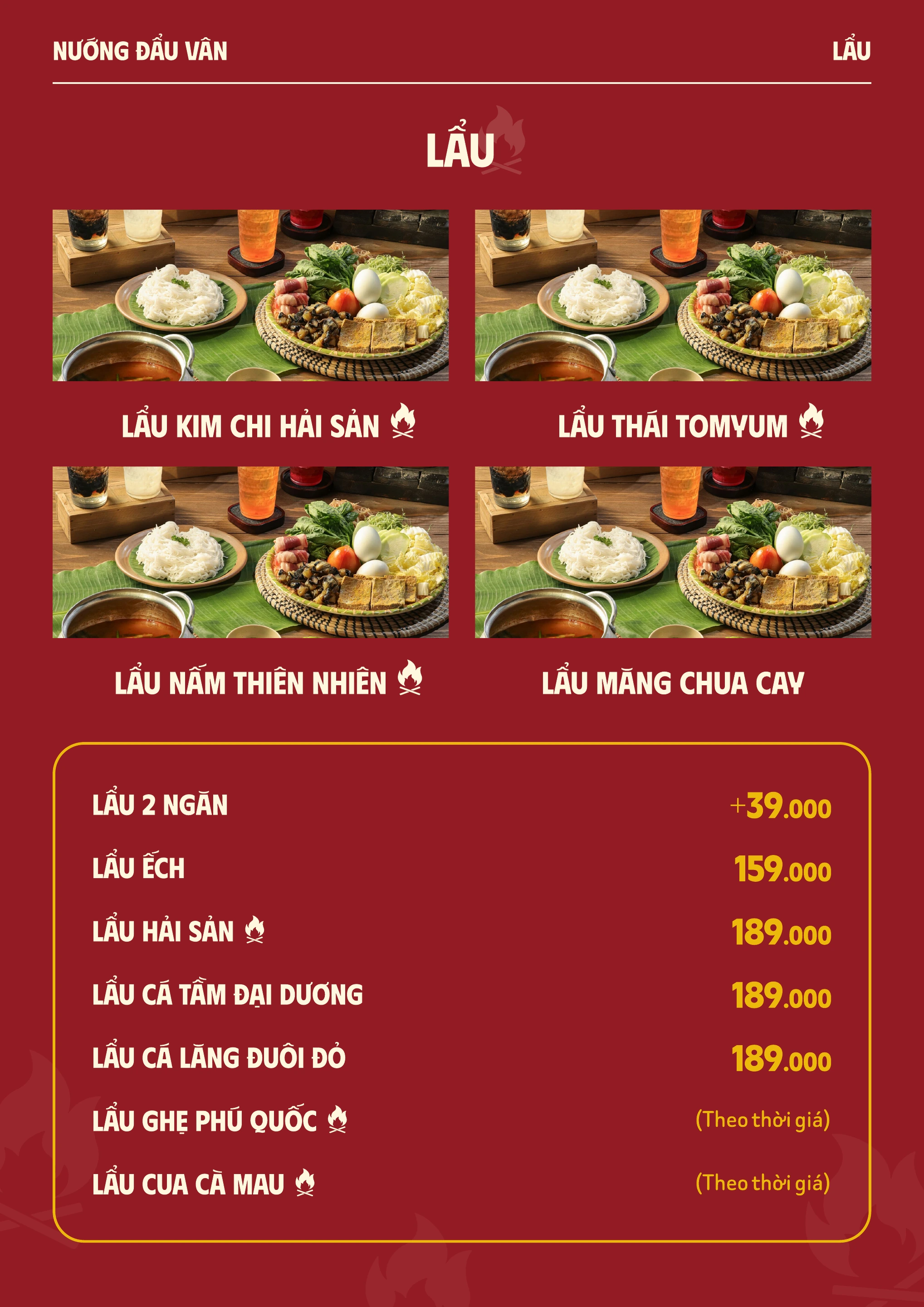 Menu Nướng Đẩu Vân — trang 19
